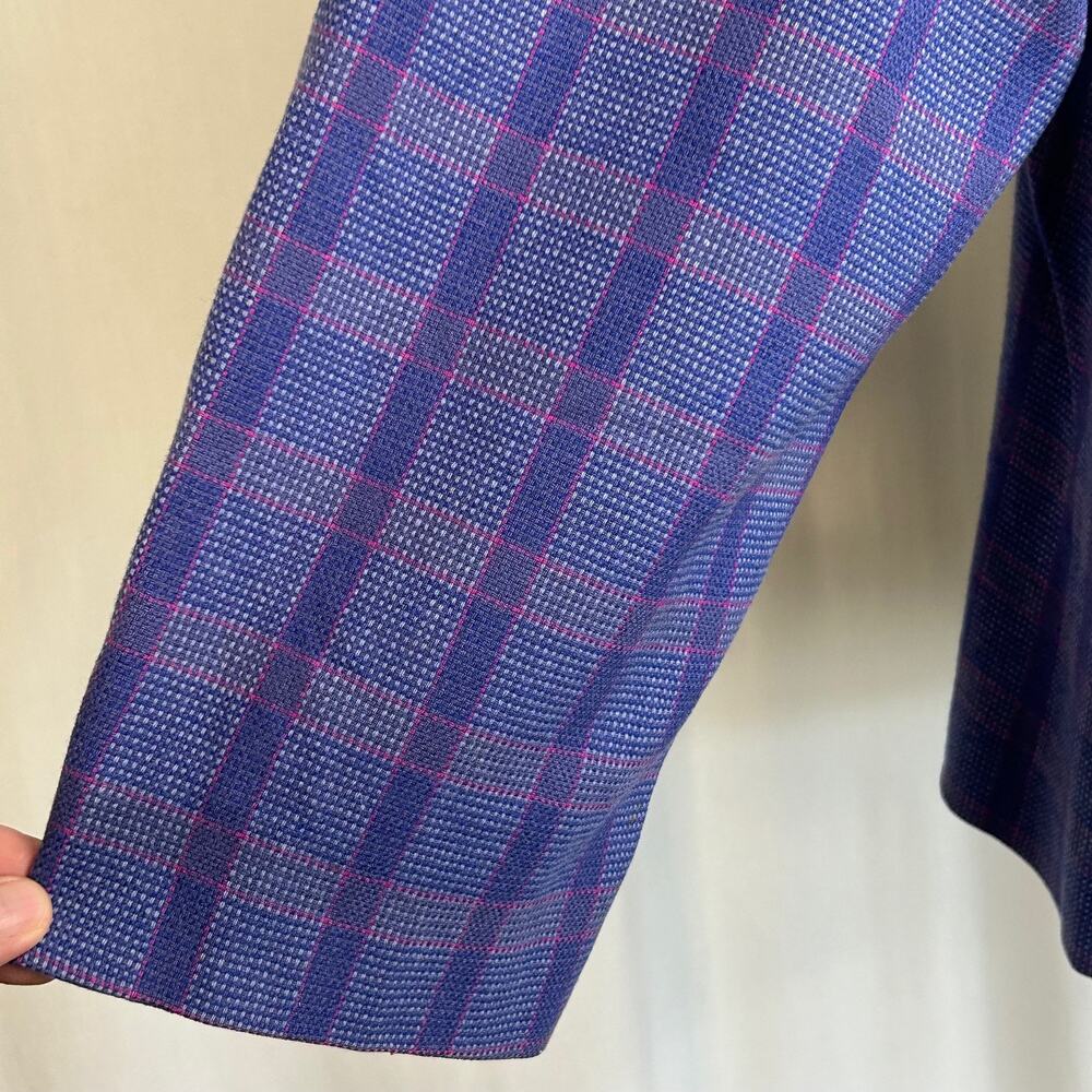 Pendleton Vintage Button Down Blue Plaid Collarle… - image 4